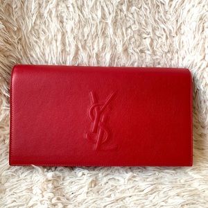 YSL Belle de Jour Leather Bag Clutch